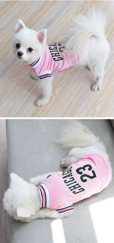 Dog Basketball Jersey Clothes Boy Girl Dog Pet Vest Clothes Puppy Shirt Apparel Cute Outfit Summer T-shirt for All Breeds XS-5XL