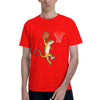 Leopard Gecko Playing Sports Lizard & Reptiles Basketball Men T-Shirt Clothes  Tees Short Sleeve fugees 100% Cotton