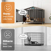 Heavy Duty Dog Crate Furniture with Wheels for Large Dogs