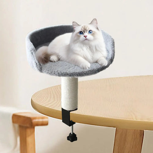 Cat Bed for Desk 360 Rotating Hammock for Cat Desk Clamp Kitten Bed for Kittens Pets Animals Indoor Home Apartment Living Room
