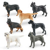 Labrador Rottweiler Puppy Dog Figurine Shepherd Dog Great Dane Dogs Animals Model Realistic Hand Painted Simulation Dog Statue