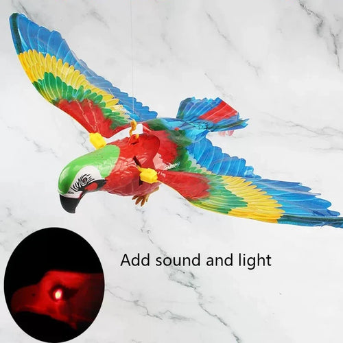 Electric Flying Bird Cat Toy Bird Simulation Interactive Hanging Parrot Eagle Flying Toy For Cats Relieve Boredom Teasing Toys