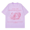 Chinchilla Funny Meme T Shirt Men Women Aesthetic Trend T-shirts Summer Short-sleeved Loose Casual Cotton Harajuku T-shirts