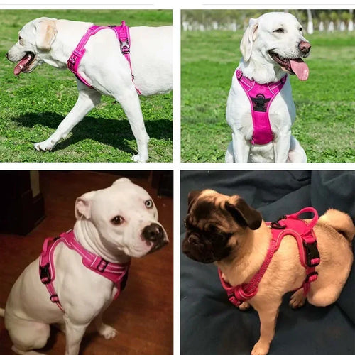 YOUSE Reflective Nylon Dog Harness - Adjustable Breathable Vest