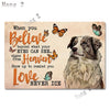 Aussie Metal Tin Sign Wall Decor Australian Shepherd Dog Bath Soap Poster Hanging Plaque Aluminum Signage Posters 8x12 Inch