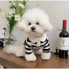 Striped Dog Shirt for Small Dogs Breathable Cotton Pet T-Shirt for Teddy Bichon Schnauzer Spring Summer Autumn Puppy Clothes