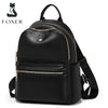 FOXER Brand Genuine Leather + Microfiber Women's Backpack Fashion Female Travel Bag Large Capacity Waterproof Backpack