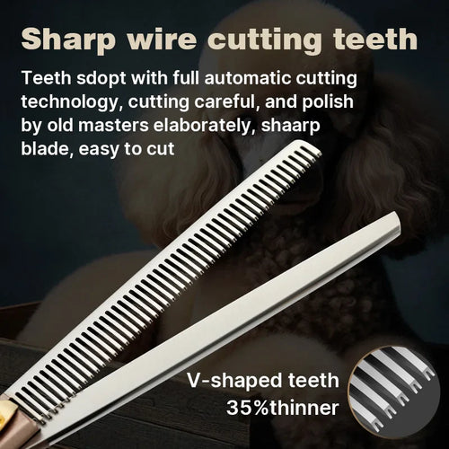 Fenice 7.5 Pet Grooming Thinning Scissors - JP440C Steel