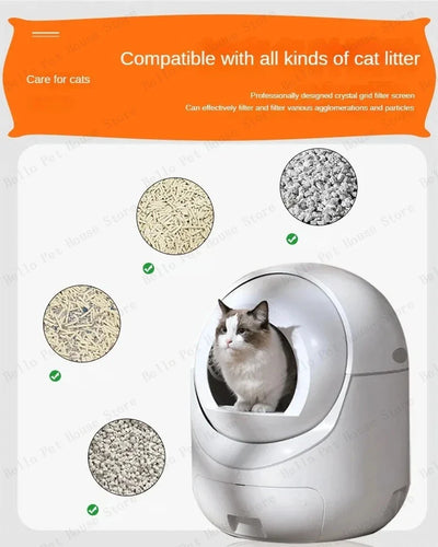 Automatic Self-Cleaning Cat Litter Box - Extra Large Enclosed Smart