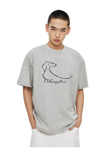 Funny Dachshund T shirt 100 Cotton Oversized Tee Men Women Couple Matching Summer Streetwear Casual Unisex Round Neck Top