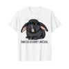 Cute Sleepy Holland Lop Rabbit Gawn Like No Bunny's Watching T Shirt vintage Washed Versatile Unisex fashion homme