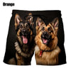 Cute Pet German Shepherd 3D Print Men Shorts Fashion Casual Men Beach Outdoor Shorts Cool Quick-dry Board Short Pant Ropa Hombre