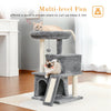 Pequlti 104cm Multi-Level Cat Tree with 2 Condos - Wood