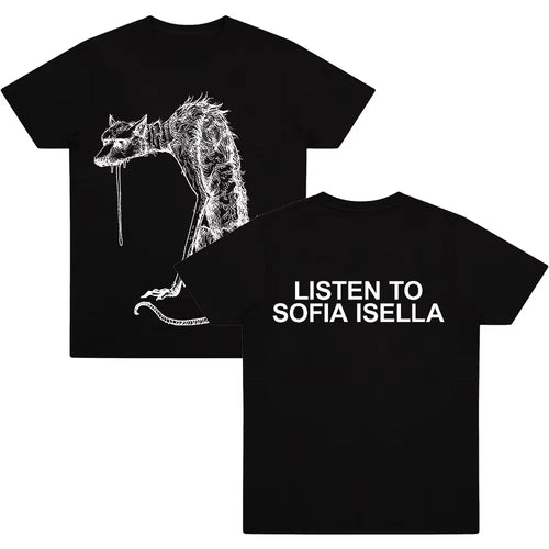 2026 The Dog T-Shirt Sofia Isella Cotton Tee Harajuku Casual Short Sleeve Womens Men Streetwear Crew Neck Tops Fashion Y2K