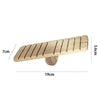 Cute Rabbit Roller Toys Natural Wooden Pine Dumbells Unicycle Bell Chew Toys for bird Guinea Pigs Rat  Small Pet Molars Supplies