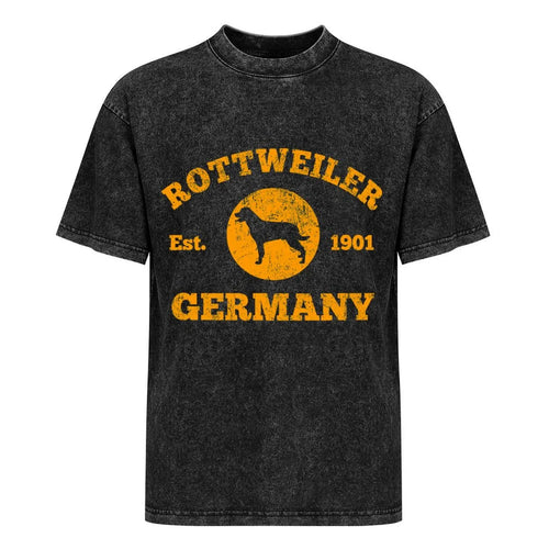 RottWeiler Dog Est. 1901 in Germany T-Shirt Quick Dry Sports Short Sleeve Tee