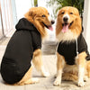 Pet Hoodies for Large Dogs Spring and Autumn Fleece Golden Retriever Sweatshirt with Hat and Zip Pocket  Pet Clothing