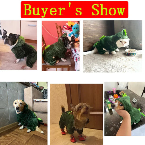 Soft Fleece Pet Dog Hoodie Jumpsuit for Small Dogs & Cats