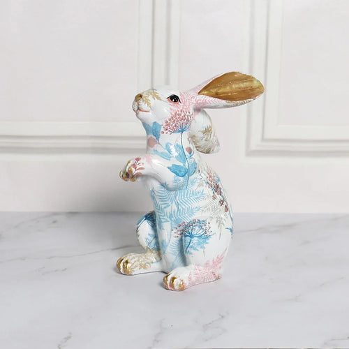 Shunmaii Lifelike Resin Rabbit Statue - Easter Bunny Ornament