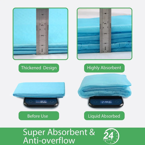 Large Dog Pads Thicker Puppy Pads , Super Absorbent Pee Pads for Dogs, Disposable Incontience Underpads for Doggies, Cats, Rabbi