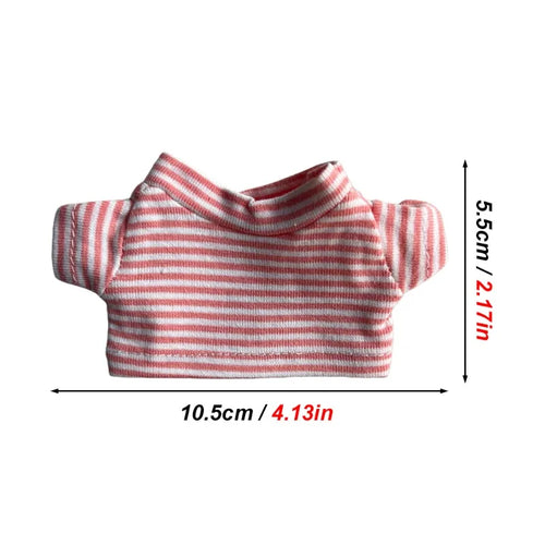 Guinea Pig Clothes Striped Small Pets T-shirt Soft Breathable Elastic Shirt for 5.9-inch Hamster Chinchilla Anti-shedding Outfit