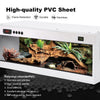 Stackable Reptile Terrarium, PVC Bearded Dragon Enclosure – Tempered Glass Tank for Amphibians Reptilians Arachnids Pets Habitat