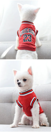 Dog Basketball Jersey Clothes Boy Girl Dog Pet Vest Clothes Puppy Shirt Apparel Cute Outfit Summer T-shirt for All Breeds XS-5XL