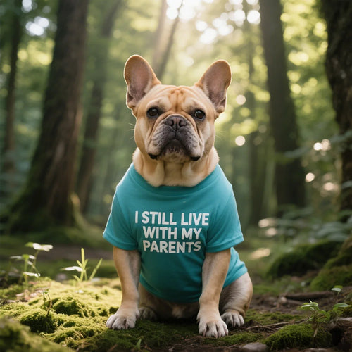French Bulldog Dog Shirts Cotton Letters T-Shirt, Summer Clothes for Small Dogs, Soft Puppy Apparel Cat Tee, Breathable Stretchy