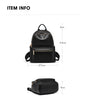 FOXER Brand Genuine Leather + Microfiber Women's Backpack Fashion Female Travel Bag Large Capacity Waterproof Backpack
