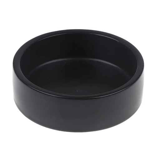Reptile Food Bowl Anti-Escape Ceramic Feeder Dish Black White Reptile Water Bowl For Hermit Crab Gecko Chameleon Corn Snake