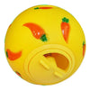 1pcs Rabbit Treat Ball Pet Slow Feeder Interactive Bunny Toy Snack Toy Ball Bite Resistant Feeding Toys Ferret Kitty Hamster Toy