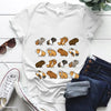 Kawaii Cartoon Guinea Pig Print T Shirt Women Fashion T Shirt Casual Tops 90s Girls Ladies Female Short Sleeve Cute Graphic Tees