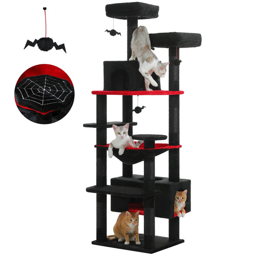 PAWZ Road Large Cat Tree Tower - 72 Multi-Level with Condo Grey