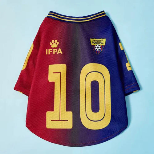 No.10 Red&Blue Mesh Breathable Dog Clothes Teddy Sport Large Dog Jersey Basketball Clothing Puppy T-Shirts Summer Pet Cat Shirts