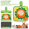 Rabbit Foraging Mat Small Animal Feeding Toy for Hedgehogs Guinea Pigs Chinchilla Snuffle Mat Small Pet Bunny Blanket