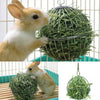Stainless Steel Pet Rabbits Toys Round Sphere Feed Dispense Exercise Hanging Straw Ball For Guinea Hamster Rat Grass Rack Ball
