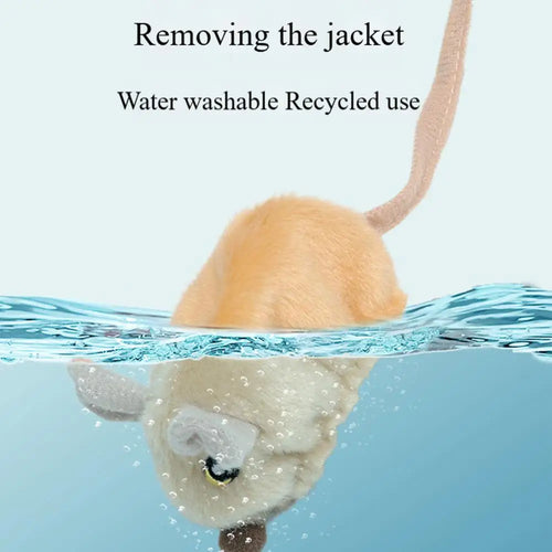 Automatic Interactive Mouse Cat Toy - USB Rechargeable Squeaky Toy