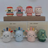 Ceramic Animals Pottery Figurine Crossings Game Model Collection Toys Desktop Ornament Kawaii Miniature Decoration Girls Gifts
