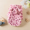 Fashion Leopard Print Dog Clothes Warm Fleece Thickened Dog Coat Jacket Teddy Pet Padded Coat Cat