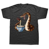 Funny Japanese Kawaii Ramen Snake Ball Python T Shirts Cotton Streetwear Short Sleeve Birthday Gifts T-shirt Mens Clothing
