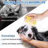 Silicone Pet Bath Brush with 80ml Shampoo Dispenser