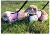 Harness with Leash Set for Rabbits Breathable Pet Vest for Rabbit Ferrets Guinea Pig Squirrel Adjustable Soft Small Pet Harness