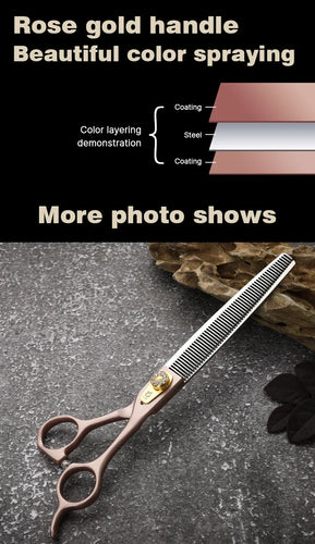 Fenice 7.5 Pet Grooming Thinning Scissors - JP440C Steel