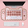 Big Mouse Pad Cute Cat Ears Desk Pad Thicken Computer Games Non-slip Pink Girl Cartoon Super Cute For Girl Game Boy 80CM*40CM