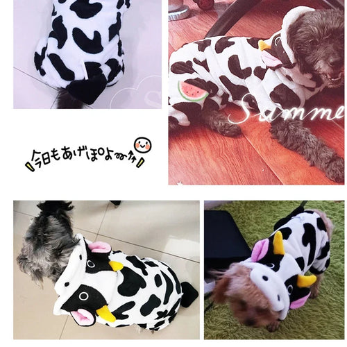 Soft Fleece Pet Dog Hoodie Jumpsuit for Small Dogs & Cats