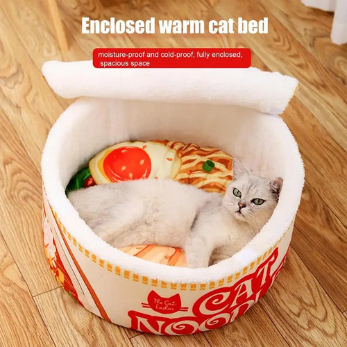 Noodle Shape Cat House Soft Sofa Noodle Nest House Creative Pet Kennel With Cover For Indoor Small Medium Large Cats