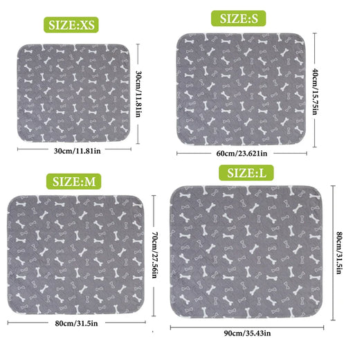 **1PC Puppy Pads With Pheromones Washable PuppyPad Pee Pads Ultra-Durable 4-Layer Leak-Proof Training Mats With Non-Slip Bottom