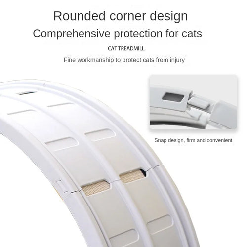 Silent Roller Cat Running Wheel - Plastic Exercise Treadmill