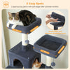 PAWZ Road Large Cat Tree Tower - 72 Multi-Level with Condo Grey