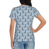 LOVE Blue Heeler Australian Cattle Dog T-Shirt Women Short Sleeve T Shirts O-Neck Clothes Cotton Summer Tees Streetwear